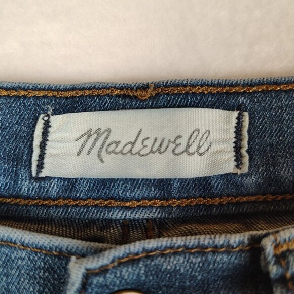Madewell 10" High-Rise Skinny Jeans Womens sz 26 Dark Wash - Picture 6 of 13